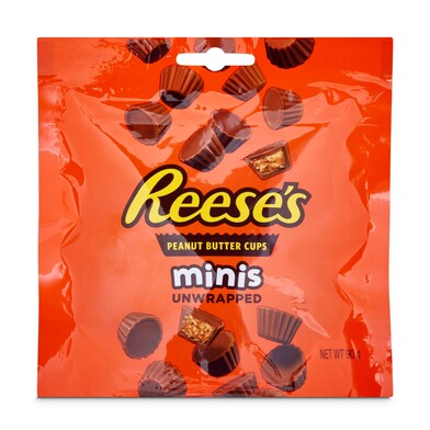 Mini tarrinas de chocolate rellenas de crema de cacahuete Reese's bolsa 90 g-0