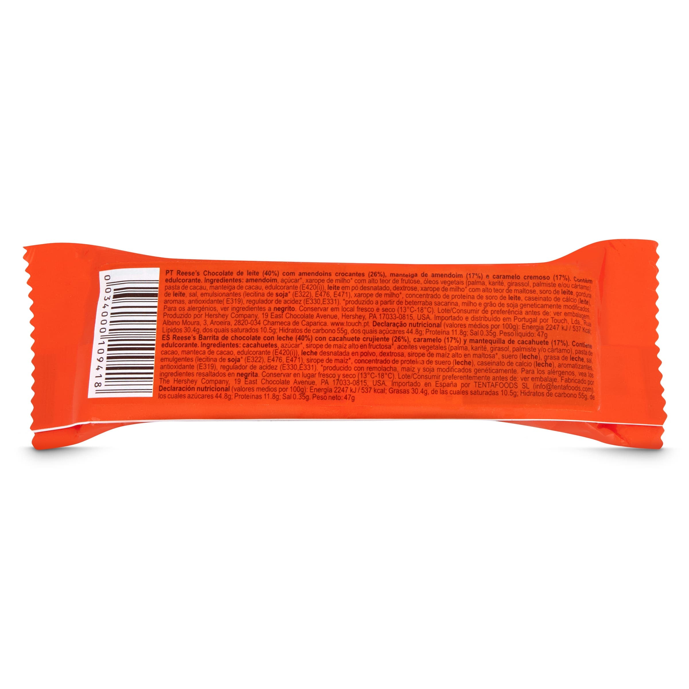 Barrita de chocolate con leche nutrageous Reese's 47 g