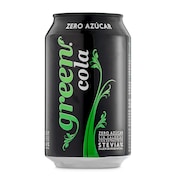 Refresco de cola zero azúcar Green cola lata 33 cl