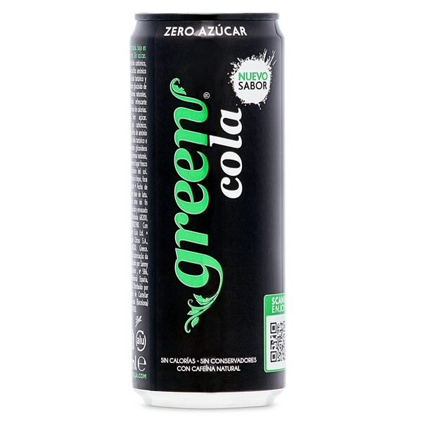 Refresco Green Cola Zero Azúcar Lata 33 Cl.