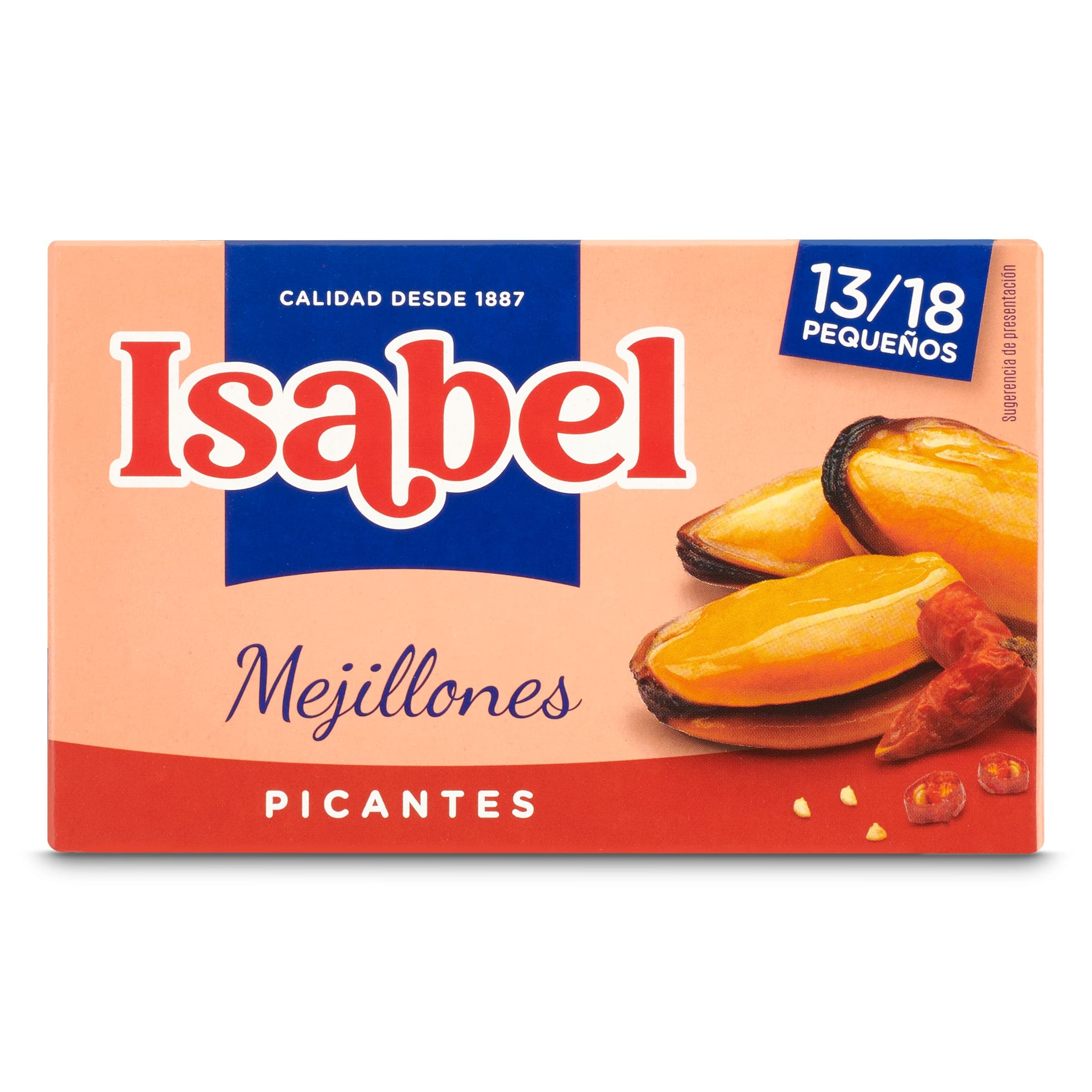 Mejillones picantes 13/18 piezas Isabel 69 g