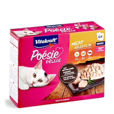Alimento para gatos con carne Vitakraft caja 510 g-0