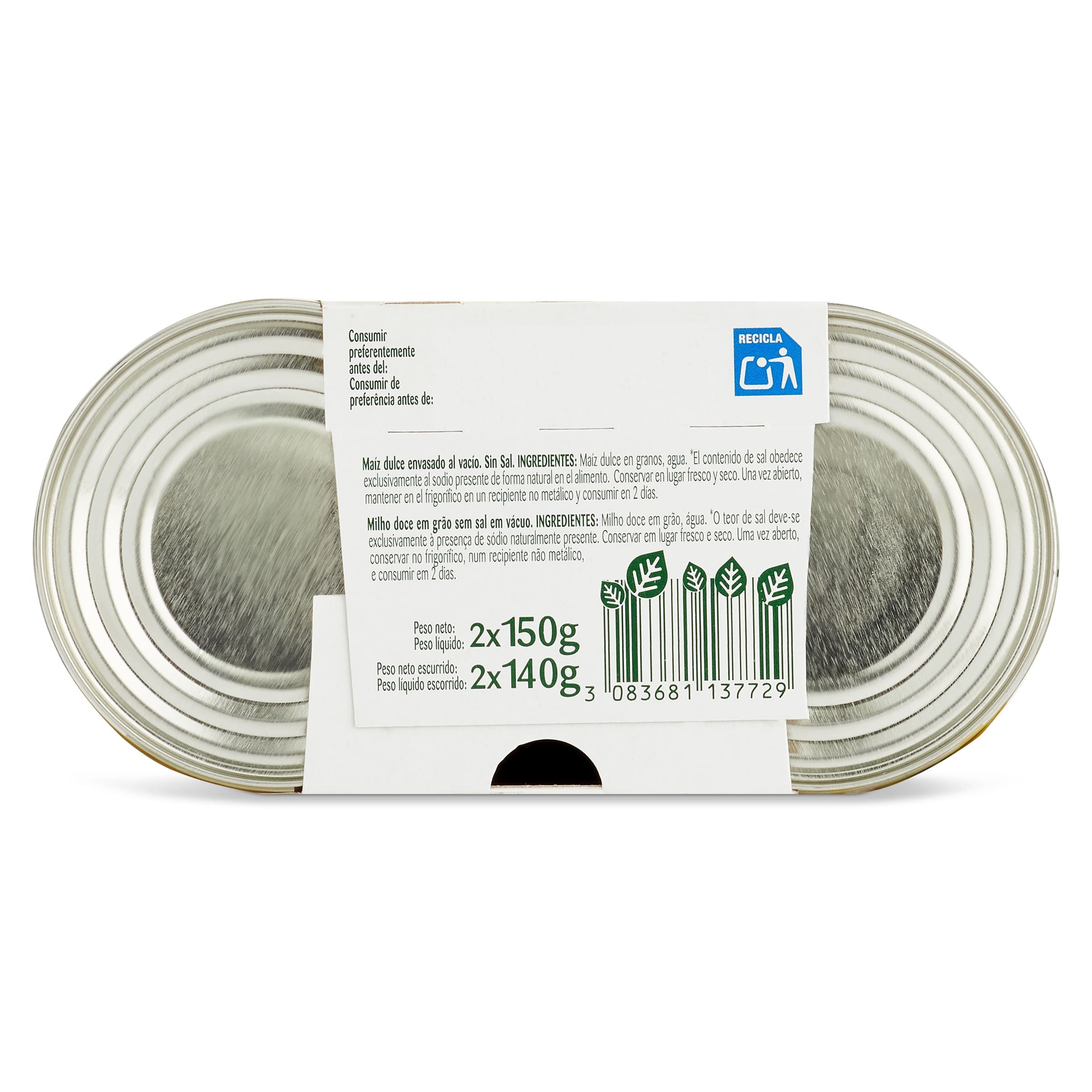 Maíz 0% sal Bonduelle 2 x 140 g