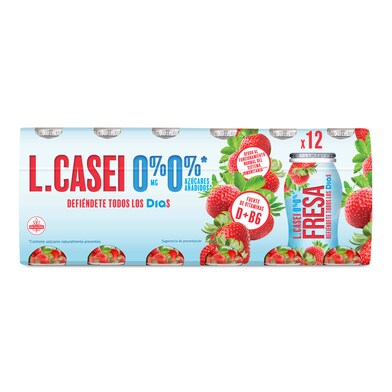 Yogur desnatado líquido de fresa L-Casei Dia pack 12 x 100 g-1 Yogur desnatado líquido de fresa L-Casei Dia pack 12 x 100 g-1