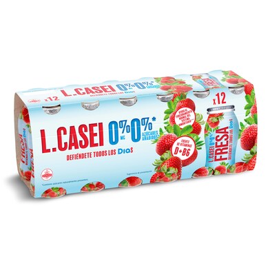 Yogur desnatado líquido de fresa L-Casei Dia pack 12 x 100 g-0 Yogur desnatado líquido de fresa L-Casei Dia pack 12 x 100 g-0
