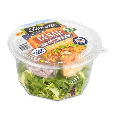 Ensalada césar american style Florette bandeja 200 g-0 Ensalada césar american style Florette bandeja 200 g-0