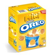 Mini galletas rellenas de crema Oreo caja 160 g