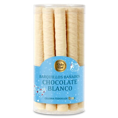 Barquillo cubierto de chocolate blanco Dulce Noel caja 280 g-0 Barquillo cubierto de chocolate blanco Dulce Noel caja 280 g-0