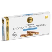 Turrón de chocolate con almendras sin azúcar Dulce Noel Dia caja 175 g