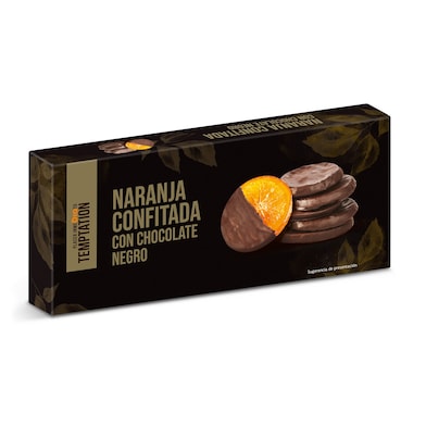 Naranja confitada con chocolate negro Temptation caja 150 g-0