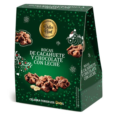 Rocas de cacahuete y chocolate Dulce Noel Dia caja 120 g-0