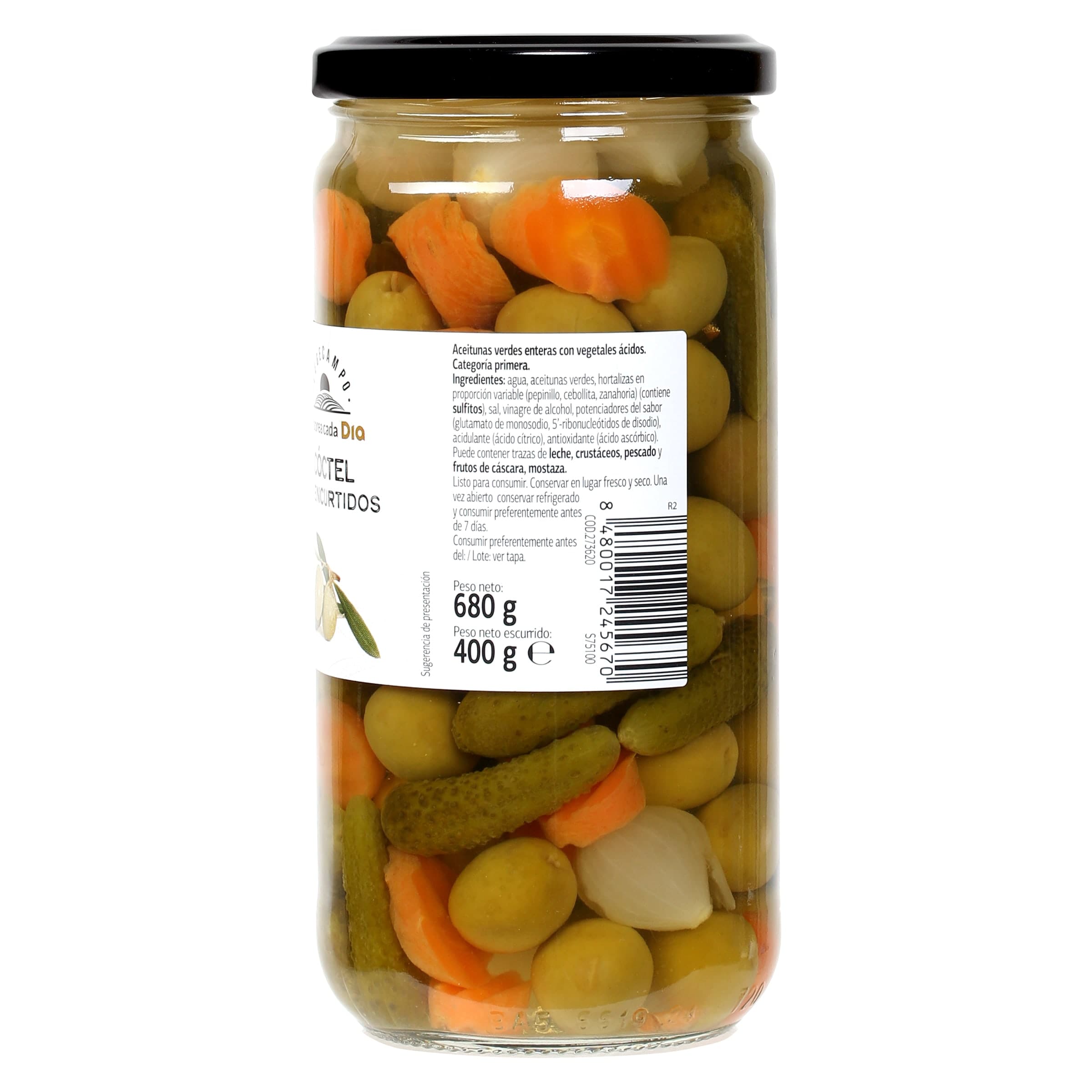 Cóctel de encurtidos Dia Vegecampo 400 g