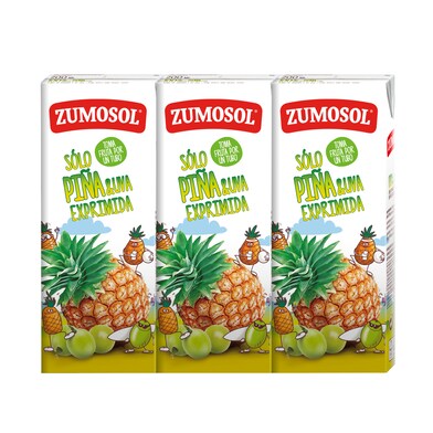 Zumo de piña y uva exprimida Zumosol brik 600 ml-0 Zumo de piña y uva exprimida Zumosol brik 600 ml-0