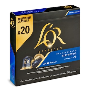 capsulas de cafe ristretto descafeinado 20 unidades