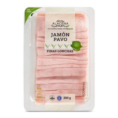 Jamón de pavo NUESTRA ALACENA SOBRE 200 GR-1 Jamón de pavo NUESTRA ALACENA SOBRE 200 GR-1