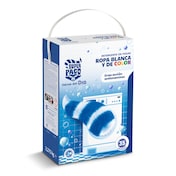 Detergente máquina polvo blanca y color Super Paco caja 35 lavados