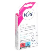 Bandas de cera depilatoria facial Veet caja 20 unidades