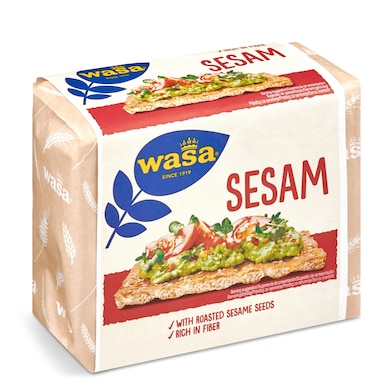 Pan tostado con sésamo Wasa paquete 200 g-0