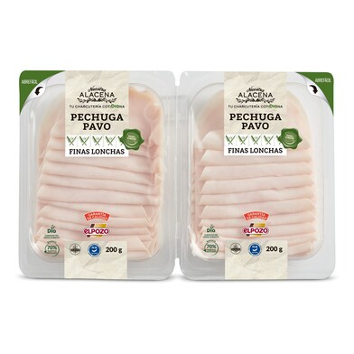 Pechuga de pavo NUESTRA ALACENA pack 2 unidades SOBRE 400 GR-1 Pechuga de pavo NUESTRA ALACENA pack 2 unidades SOBRE 400 GR-1