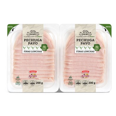 Pechuga de pavo Nuestra Alacena sobre 2 x 200 g-0