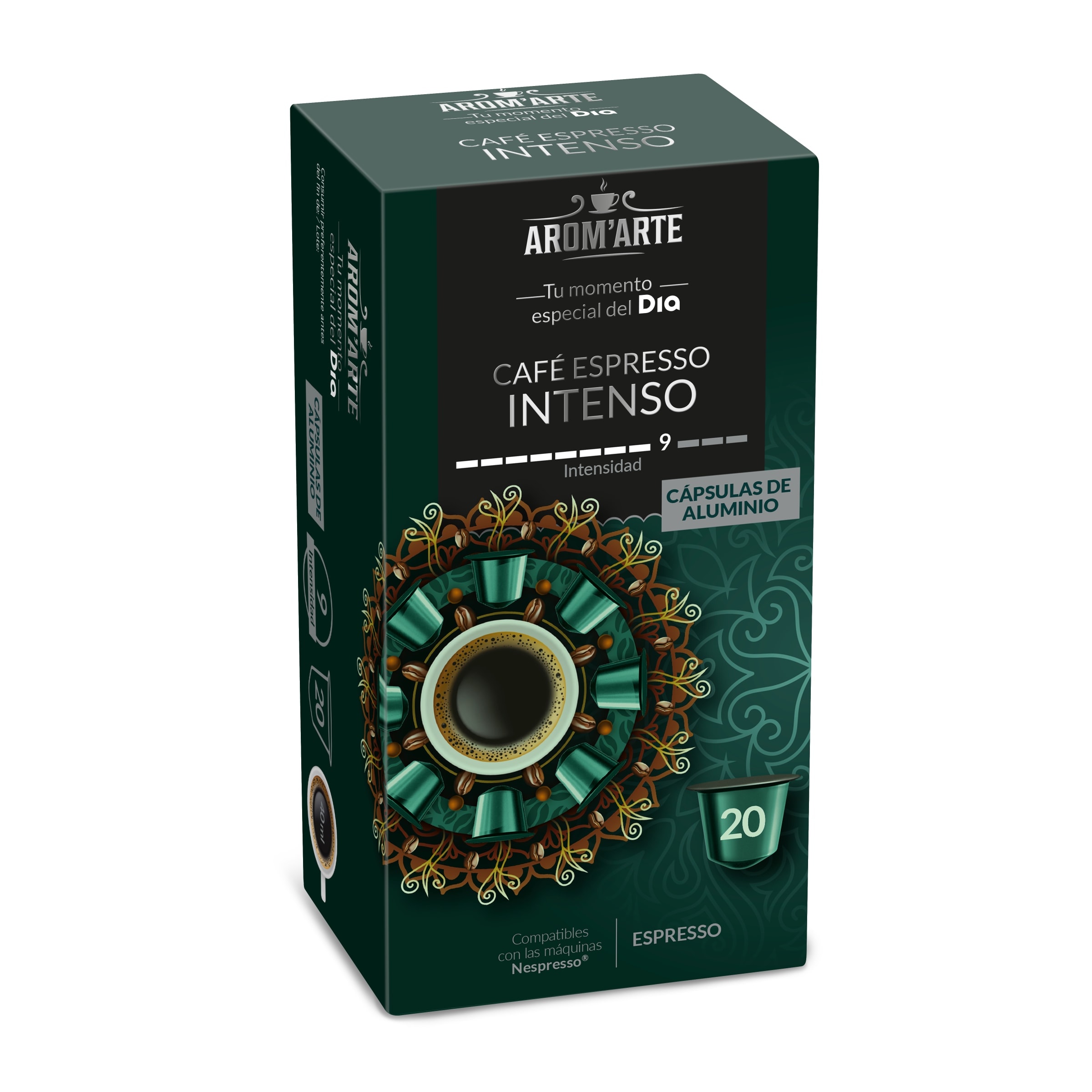 Café Intenso Siena 40+8 cápsulas Compatibles Nespresso® - Comprar Cápsulas