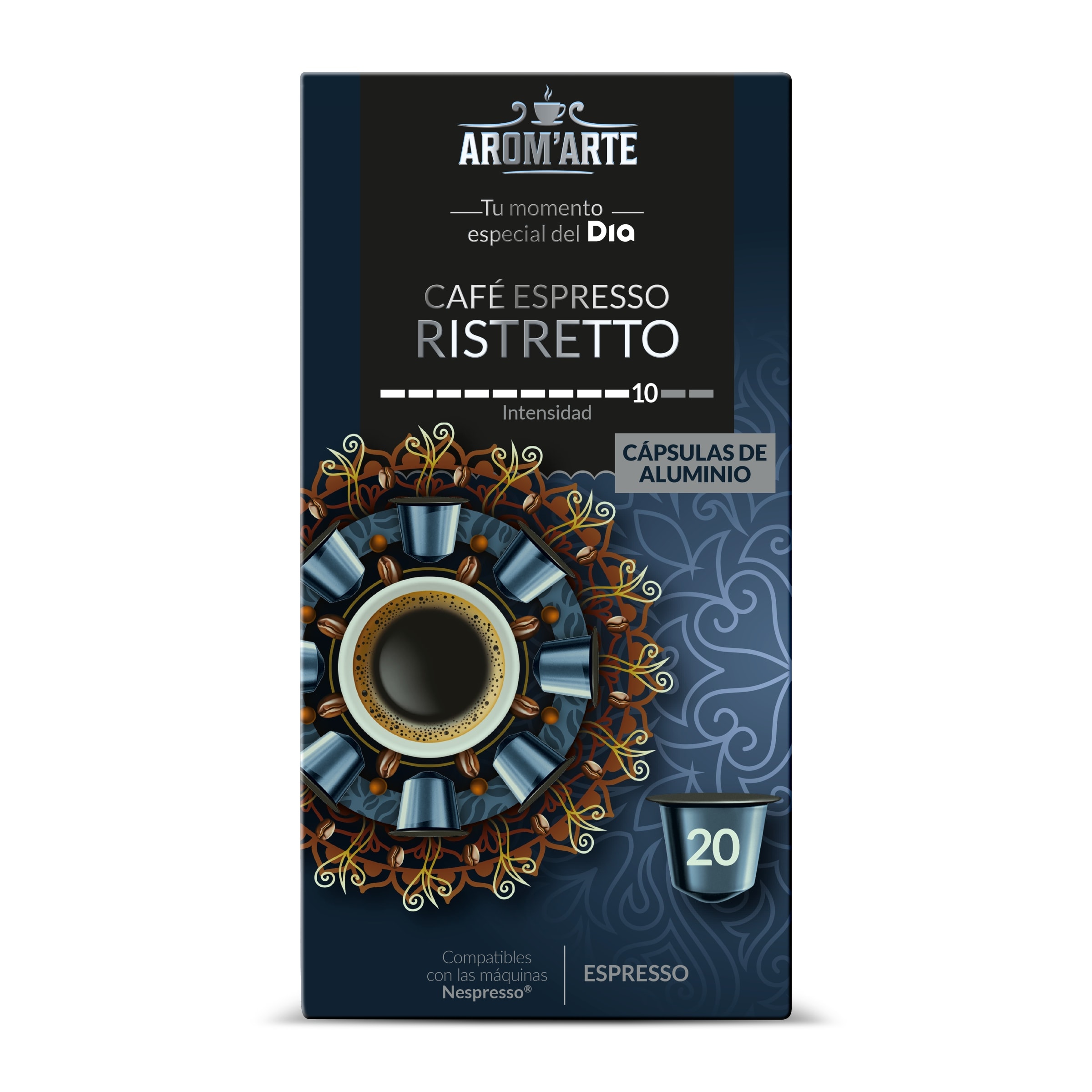 Cápsulas de café ristretto Dia Arom'arte 20 unidades