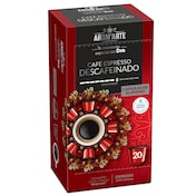 Café en cápsulas espresso descafeinado Arom'arte caja 20 unidades