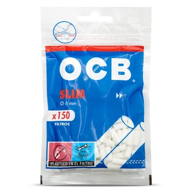 Filtros de fumar Slim 6 mm OCB 150 unidades-0 Filtros de fumar Slim 6 mm OCB 150 unidades-0