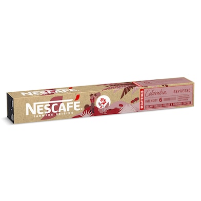 Café en cápsulas Colombia descafeinado Nescafé Farmers Origins caja 10 unidades-0