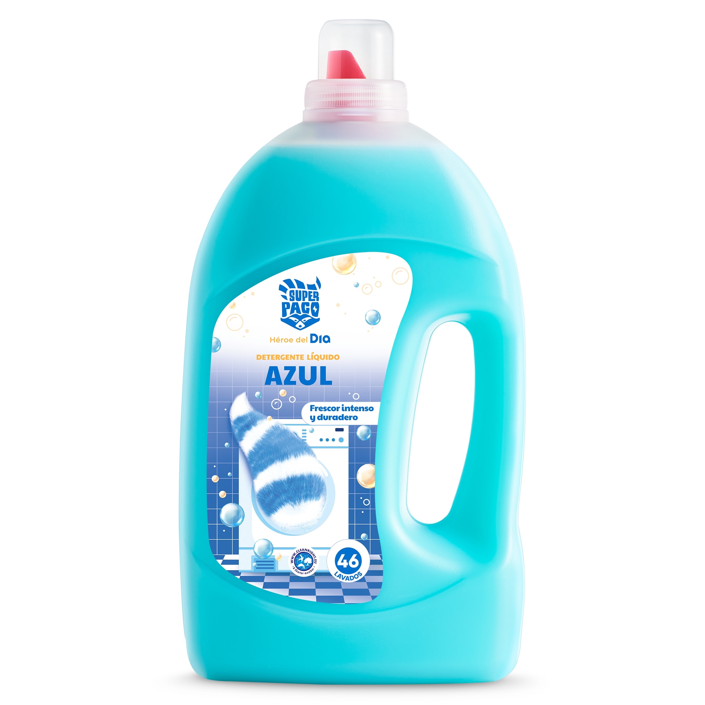 Detergente líquido azúl Dia Super Paco 46 lavados