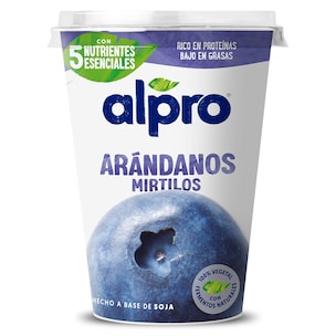 postre de soja con arandanos vaso 400 g