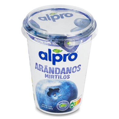 Yogur de soja con arándanos Alpro vaso 400 g-0