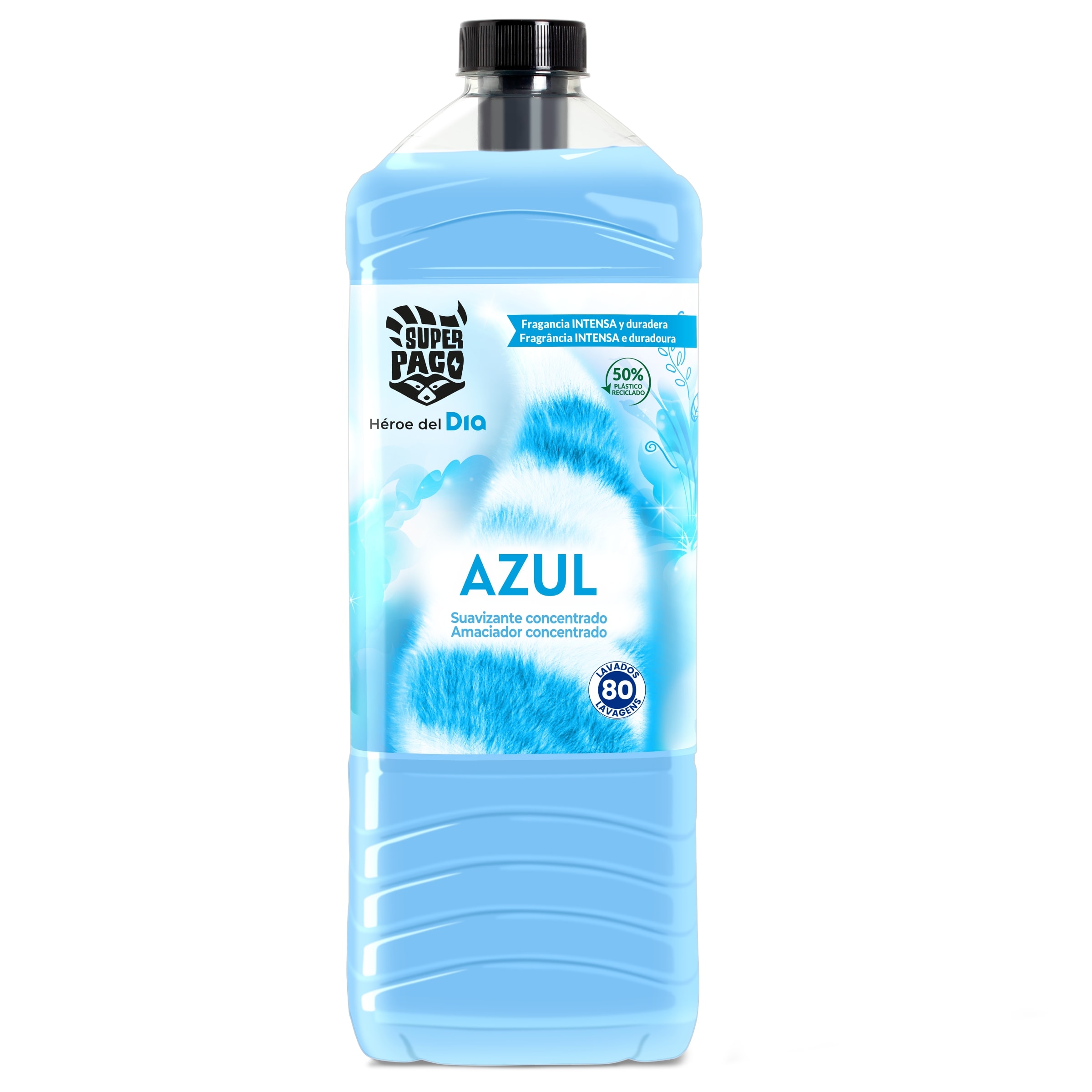 Suavizante concentrado azul Super Paco botella 80 lavados - Supermercados  DIA