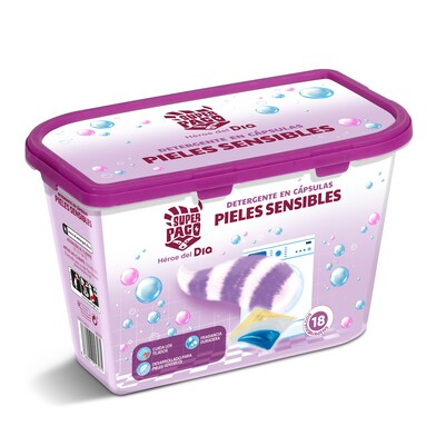Detergente máquina pieles sensibles Super Paco de Dia caja 18 lavados-0 Detergente máquina pieles sensibles Super Paco de Dia caja 18 lavados-0