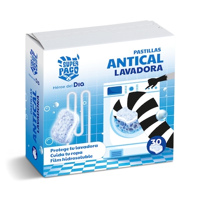 Pastillas antical para lavadora Super Paco de Dia caja 30 unidades-0