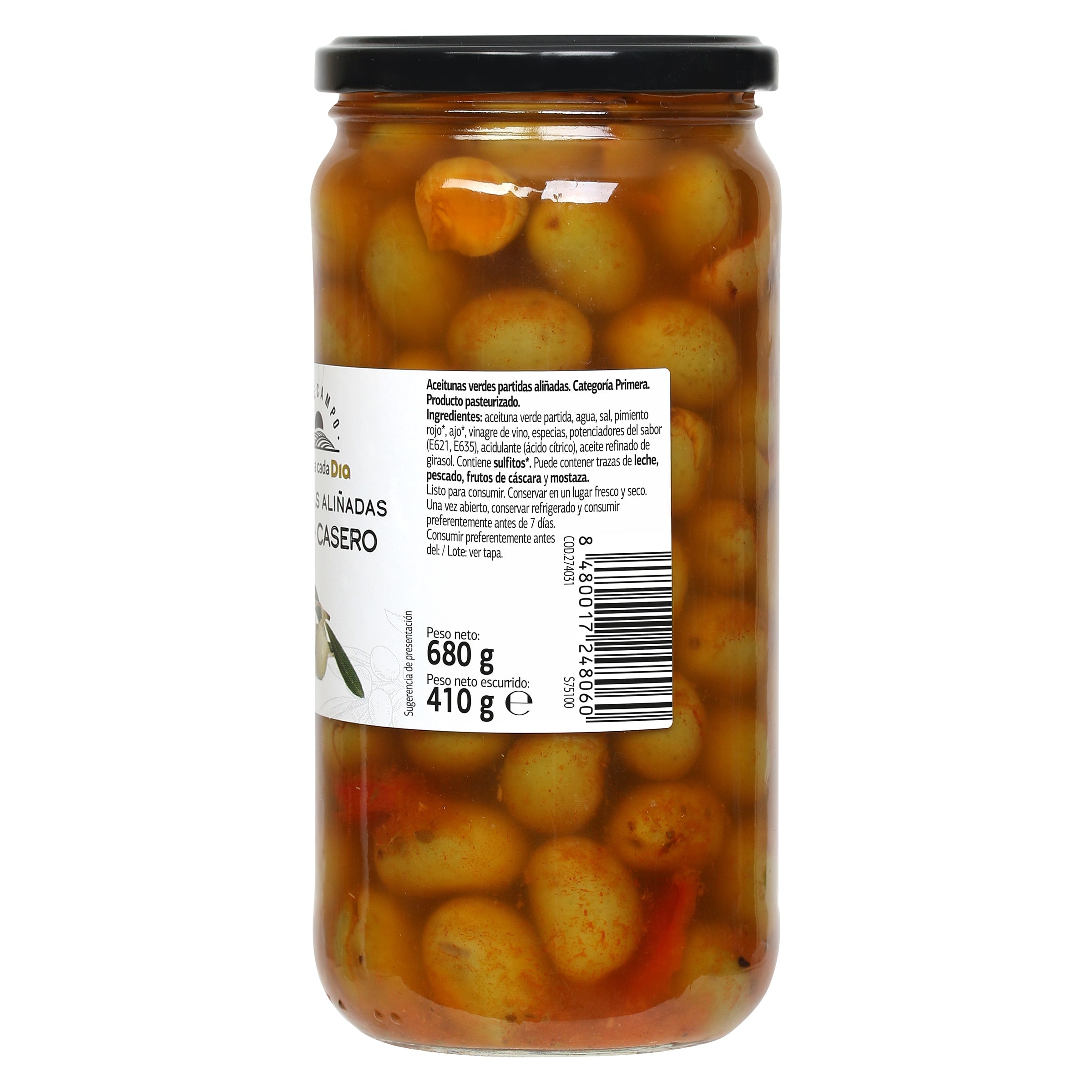 Aceitunas estilo casero Dia Vegecampo 410 g