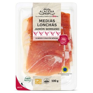 jamon serrano medias lonchas 100 g