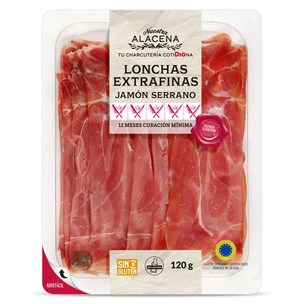 jamon serrano lonchas extrafinas 120 g