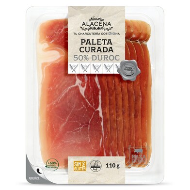 Paleta Curada 50% Duroc Nuestra Alacena de Dia bandeja 110 g-0