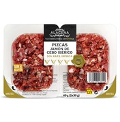 Pizcas de jamón de cebo ibérico 50 % Nuestra Alacena de Dia bandeja 60 g