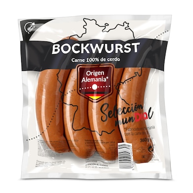 Salchichas cocidas bockwurst Selección Mundial de Dia bolsa 360 g-0
