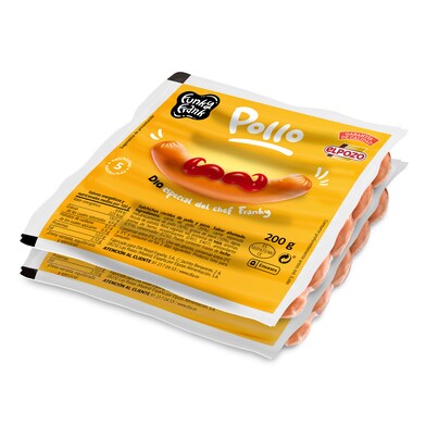 Salchichas viena de pollo Funky Frank bandeja 400 g-0 Salchichas viena de pollo Funky Frank bandeja 400 g-0