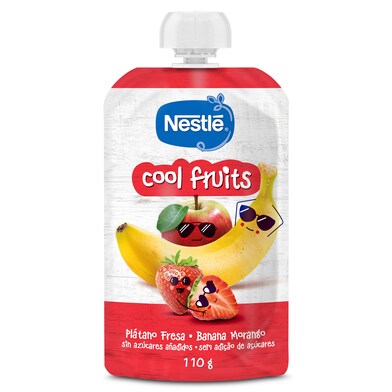 Puré de plátano y fresa cool fruits Nestlé bolsa 110 g-0