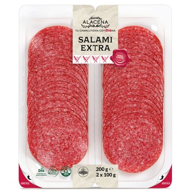 Salami extra Nuestra Alacena de Dia bandeja 200 g-0