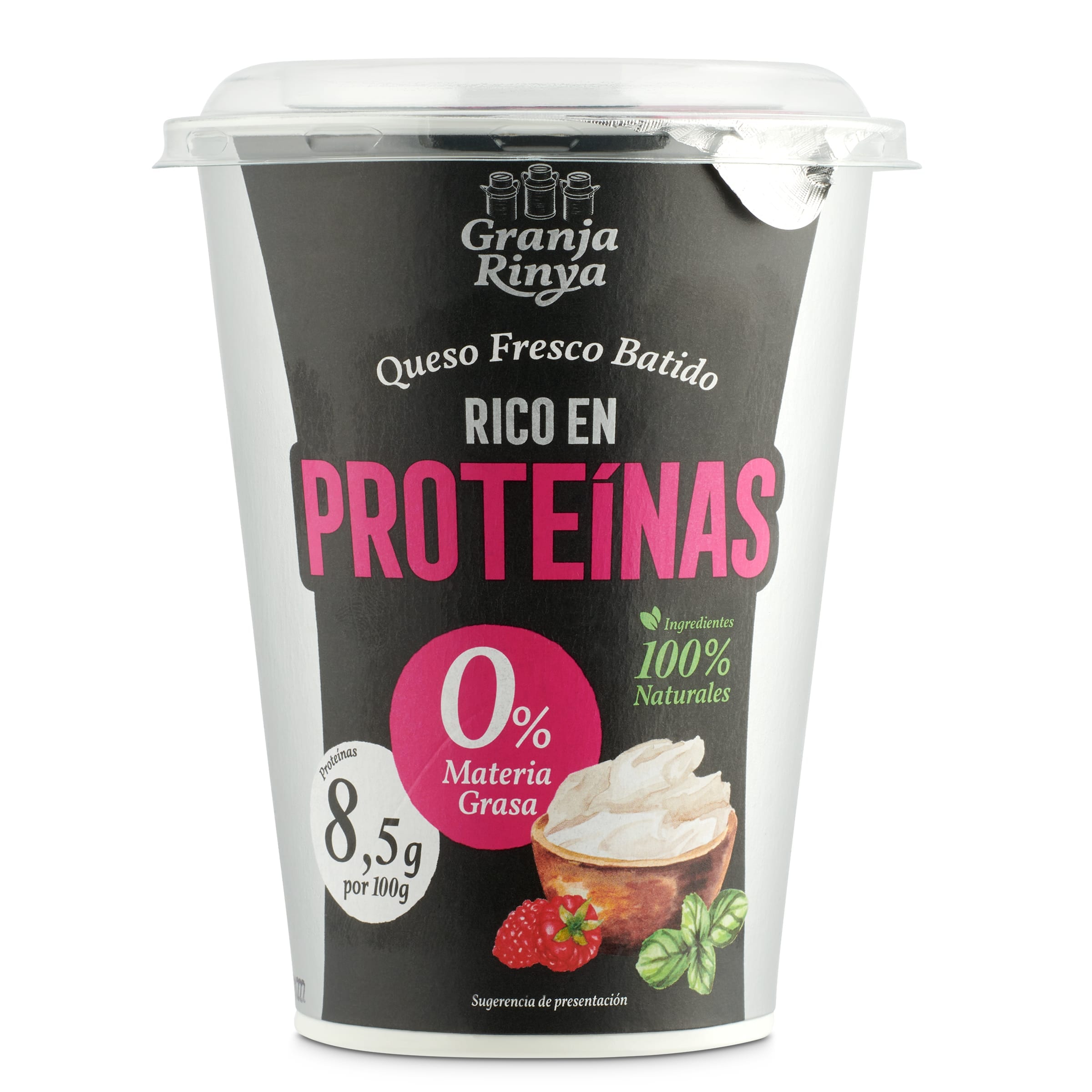 Queso fresco batido rico en proteínas Granja Rinya 400 g