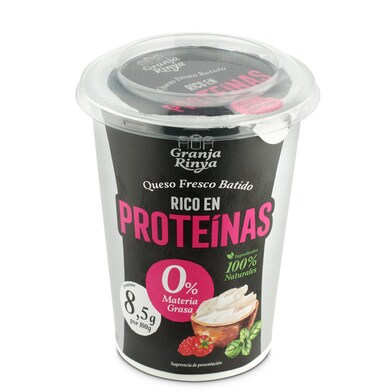 Queso fresco batido rico en proteínas Granja Rinya tarrina 400 g-0