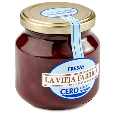 Mermelada de fresas sin azúcar La vieja fabrica frasco 280 g-0 Mermelada de fresas sin azúcar La vieja fabrica frasco 280 g-0