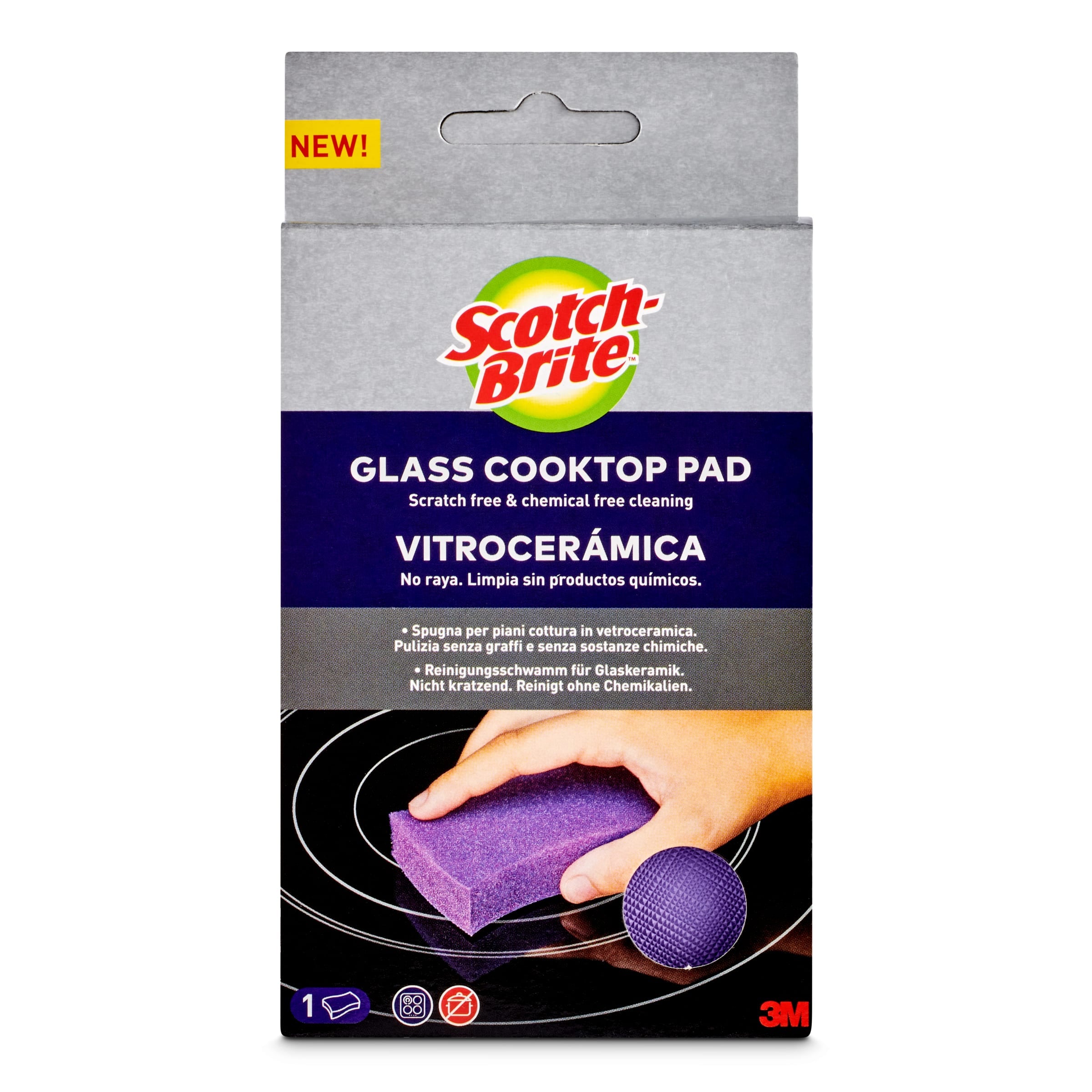 Estropajo vitrocerámica Scotch brite 1 unidad
