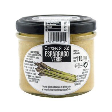 Crema de espárrago verde Alta cocina frasco 110 g-0