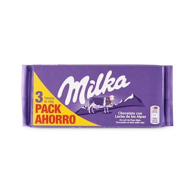 Chocolate con leche Milka 3 x 100 g-0